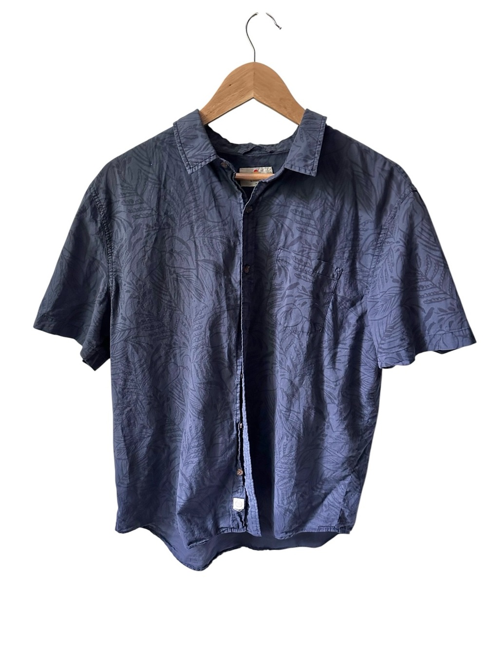Marine Layer Resort Shirt 100% Cotton Blue Size M/L